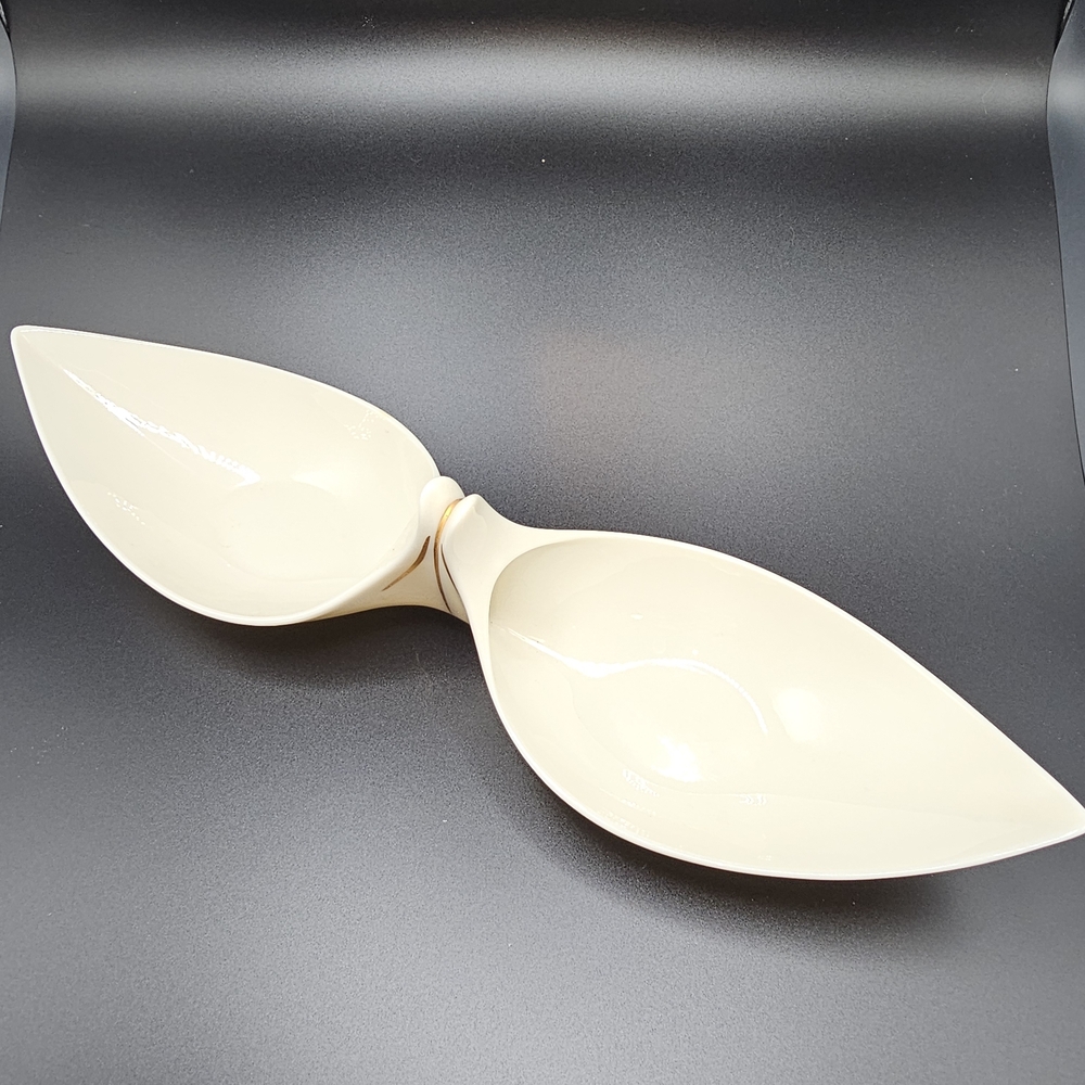 Elegant Cream Double Bowl